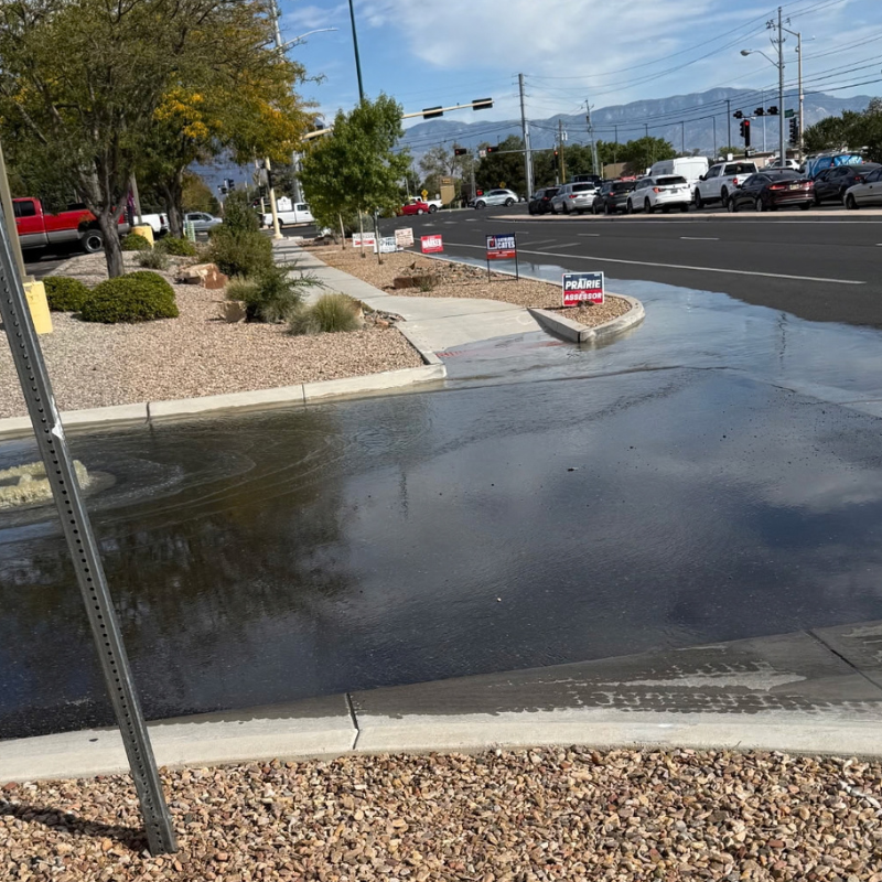 Unscheduled flushing: Tripped breaker sends sewage bubbling onto Rio Rancho streets