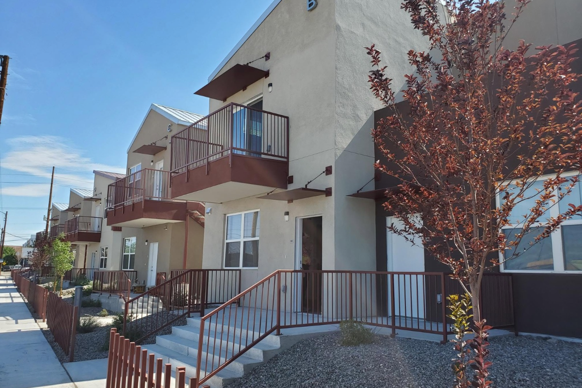 Albuquerque Housing Authority’s apartments at Broadway and McKnight added 54 affordable units to the city’s housing stock when AHA cut the ribbon on the project in 2023. AHA is accepting pre-applications for its Public Housing program through Oct. 31 and for Section 8 vouchers from Oct. 16 through Nov. 15. (Courtesy of Albuquerque Housing Authority)