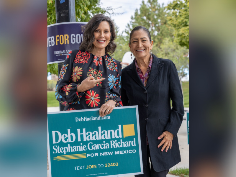 Mitten on the mesa: Whitmer stumps for Haaland in Hull’s hometown