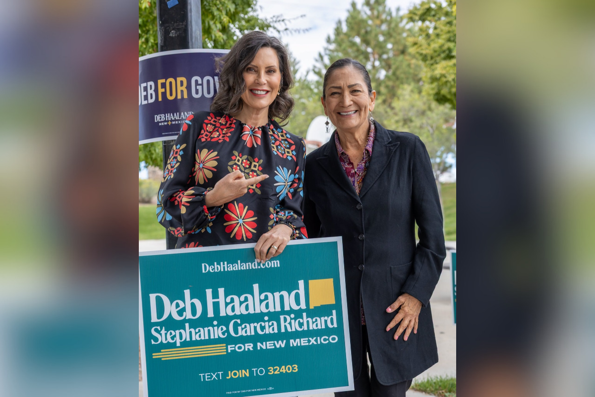 Rio Rancho got a front-row seat to the governor’s race Sunday when Michigan Gov. Gretchen Whitmer campaigned for Democrat Deb Haaland in Republican nominee Gregg Hull’s hometown, just over two weeks before Election Day.