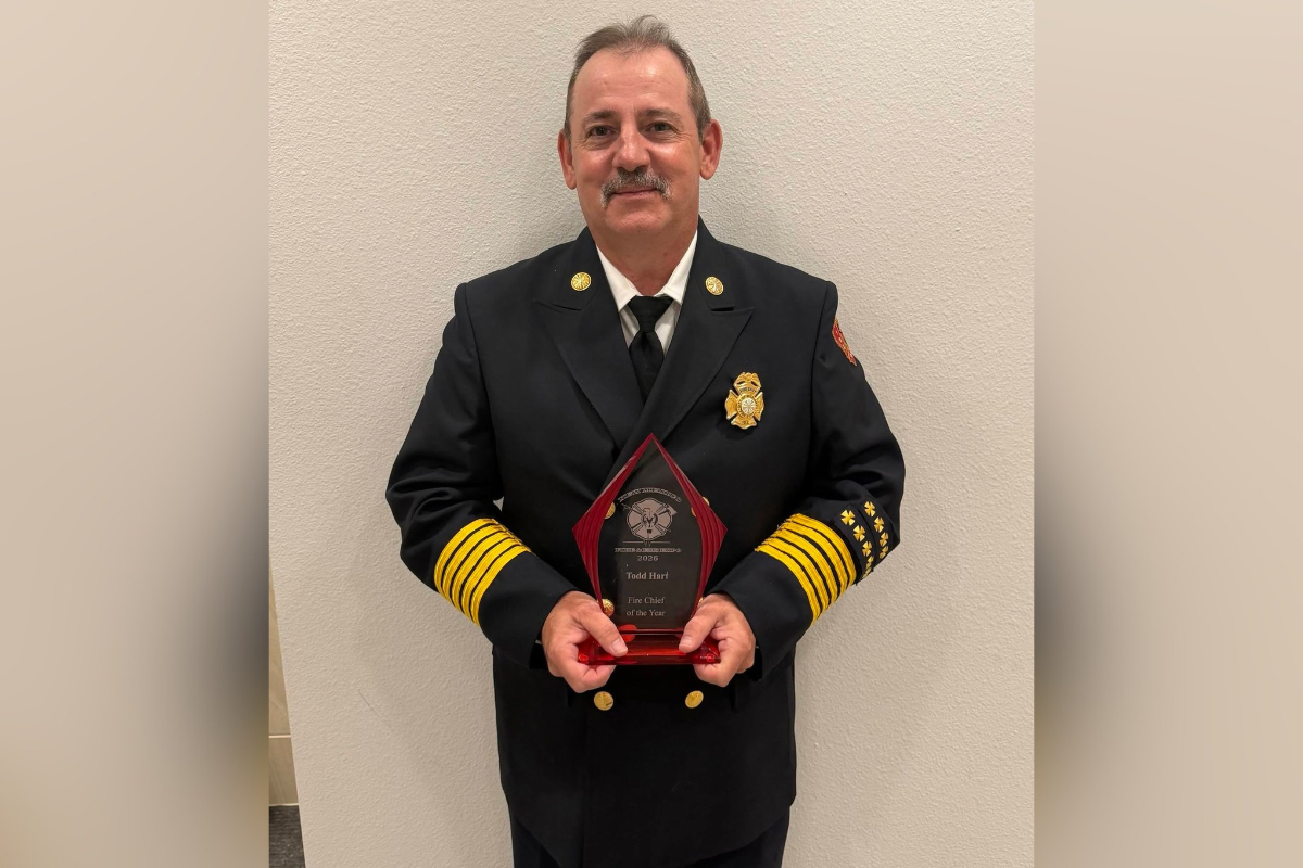 Fire Chief Todd Hart won the 2026 NM Fire & EMS Expo Fire Chief of the Year award, the City of Moriarty announced on social media. A panel of representatives from fire and emergency service agencies across New Mexico selected him.