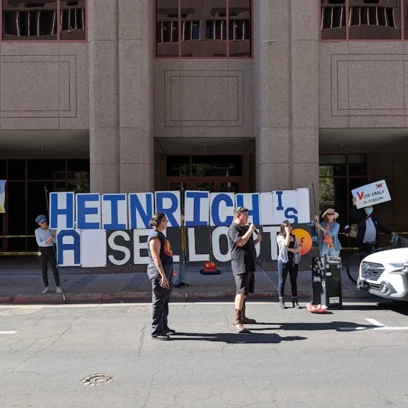 Power down: Students walk out statewide, march on Heinrich’s office to demand leaders ‘pull the plug’ on AI data centers