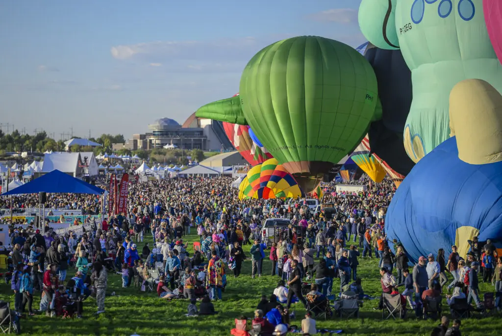 Scenes from the 2025 Albuquerque International Balloon Fiesta in Albuquerque. Roberto E. Rosales / New Mexico News