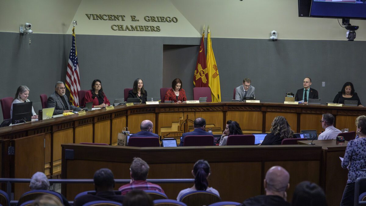 Albuquerque City Councilors in the Council chambers on Monday February 3, 2025. Photo by Roberto E. Rosales / City Desk Abq