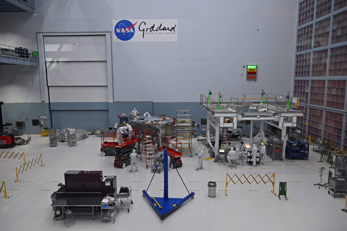 Employees do work related to the Nancy Grace Roman Space Telescope at the NASA Goddard Space Flight Center in Maryland. Michael S. Williamson/The Washington Post