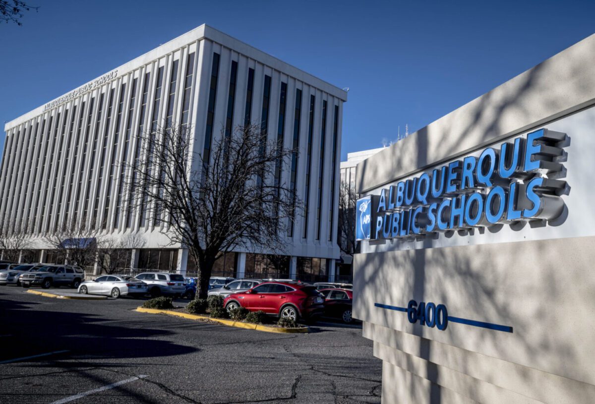 The Albuquerque Public Schools Administration building located at 6400 Uptown Blvd. NE. Photo by Roberto E. Rosales/City Desk ABQ