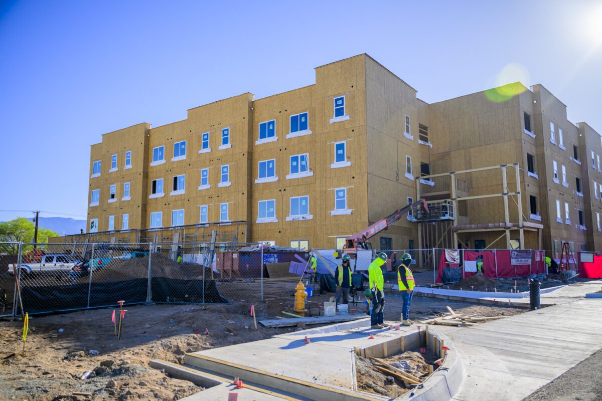 The Farolito Senior Community building under construction at 10501 Central Avenue NE Photo by Roberto E. Rosales / City Desk Abq
