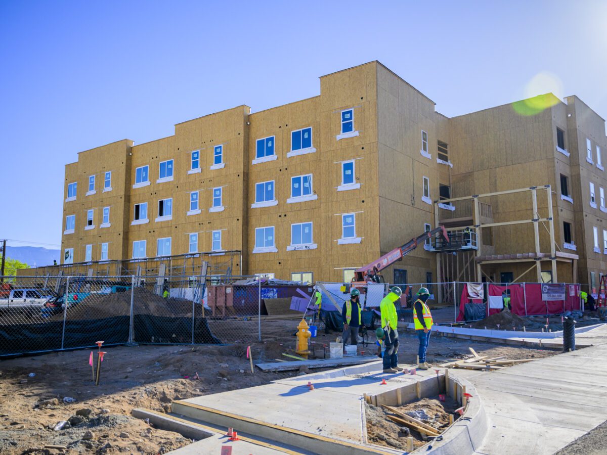 The Farolito Senior Community building under construction at 10501 Central Avenue NE Photo by Roberto E. Rosales / City Desk Abq