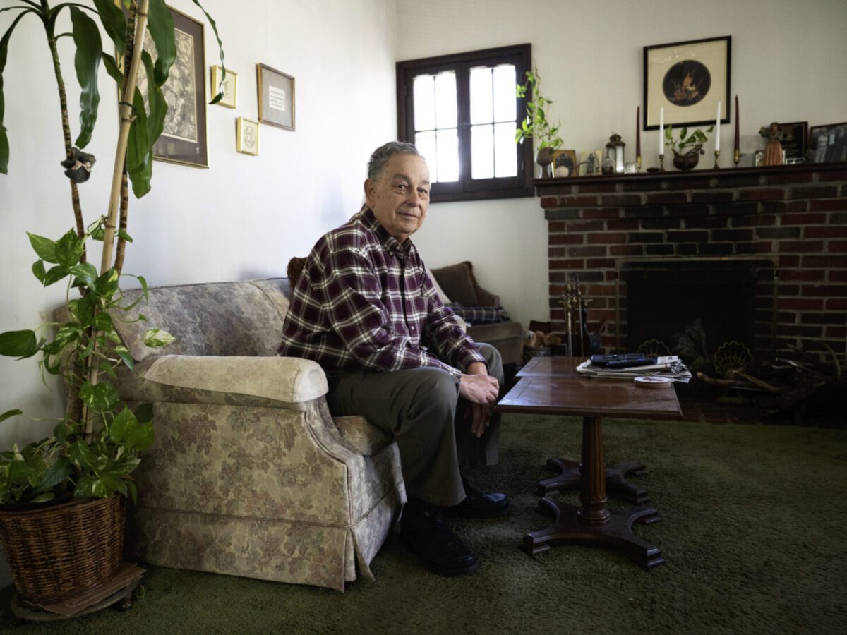 Richard VanMetter in his home in Washington. The 76-year-old retired physicist was on vacation in Boca Raton, Florida, in February when his credit card declined a $6 purchase. Then he called his bank and learned the government had told every financial institution he had ever interacted with that he had died. Marvin Joseph/The Washington Post
