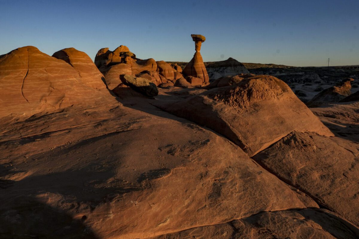 The Toadstool Hoodoos in Kanab, Utah, in 2018. The site is in an area that was removed from Grand Staircase-Escalante National Monument during the first Trump administration. Bonnie Jo Mount/The Washington Post