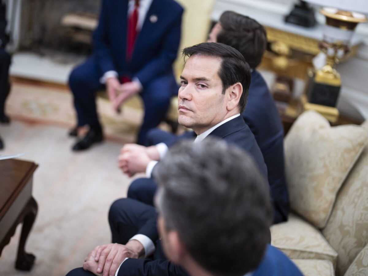 Secretary of State Marco Rubio attends a White House meeting earlier this month.