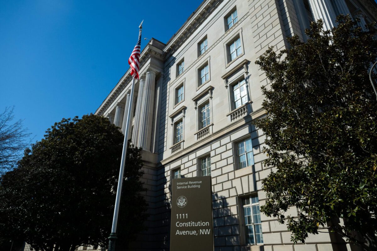 The IRS headquarters in D.C. in February. Annabelle Gordon/For The Washington Post