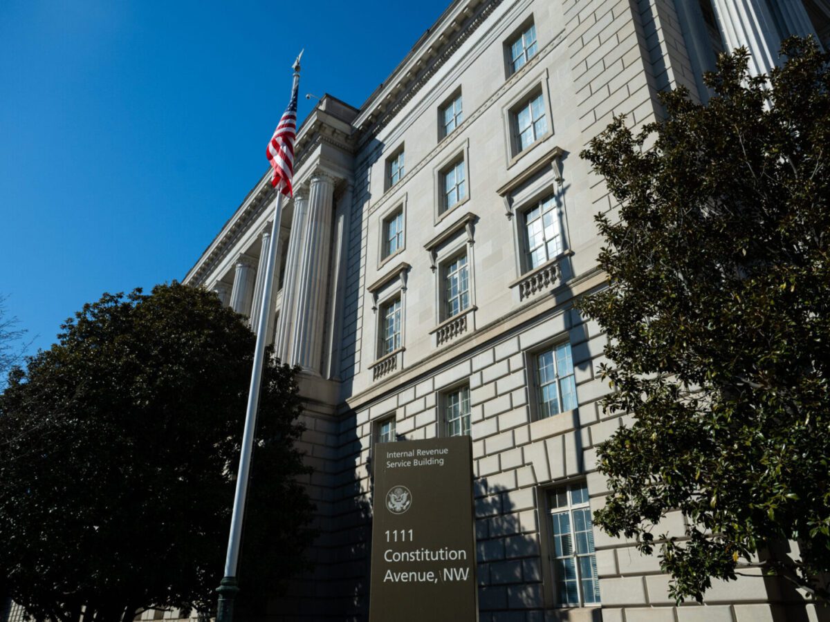 The IRS headquarters in D.C. in February. Annabelle Gordon/For The Washington Post