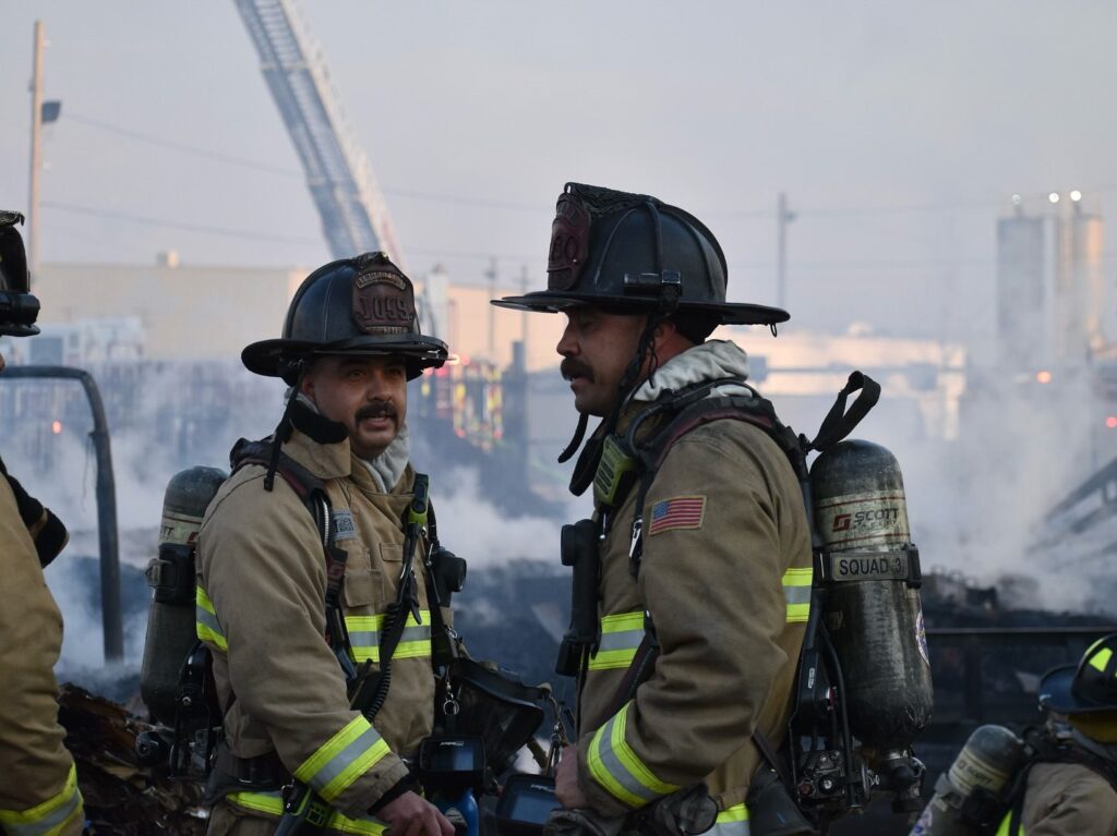 Albuquerque Fire Rescue battle a large industrial fire in the North Valley, May 13, 2025