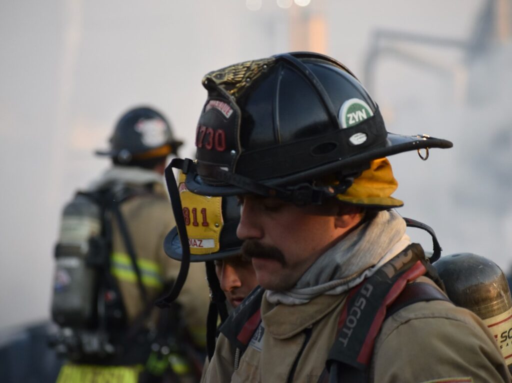 Albuquerque Fire Rescue battle a large industrial fire in the North Valley, May 13, 2025