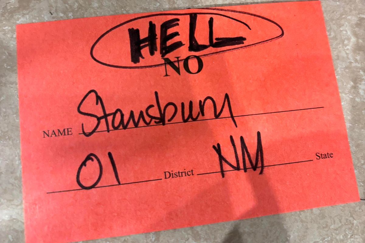 U.S. Rep. Melanie Stansbury shared her vote on social media Thursday.