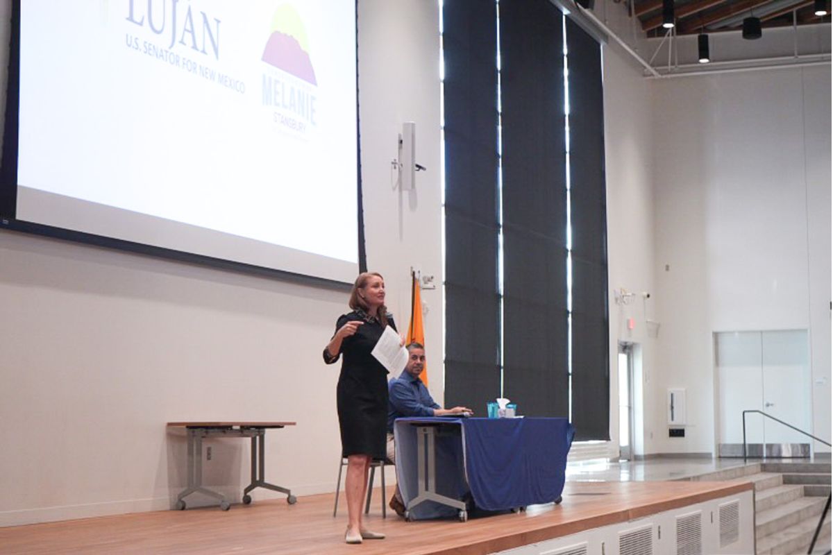 Stansbury Lujan town hall