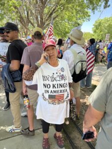 On June 14, thousands in the Albuquerque community showed up for the No Kings Rally held at Mariposa Basin Park in Taylor Ranch. This is one of thousands planned throughout the country on Saturday. Photo by Pat Davis /nm.news