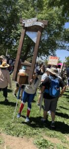 City Council candidate Daniel Leiva collected signatures to get on the ballot during the Albuquerque No Kings rally on June 14, 2025 / nm.news