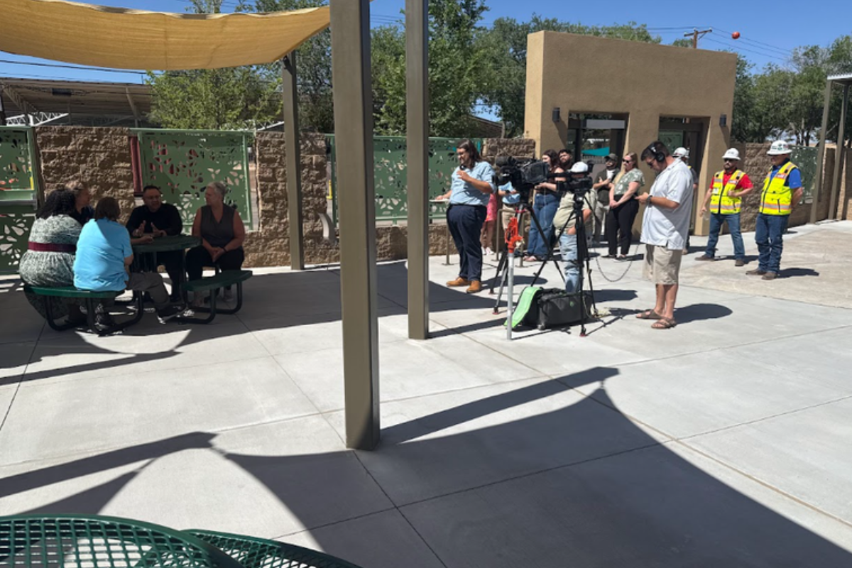 The City of Albuquerque unveiled a new patio space this week at the Gateway Center, aiming to enhance the facility's commitment to providing low-barrier services that foster healing and community for its residents.