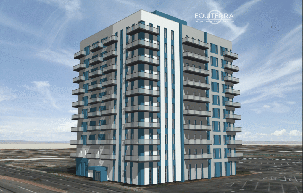 Drawing of proposed redeveloped tower