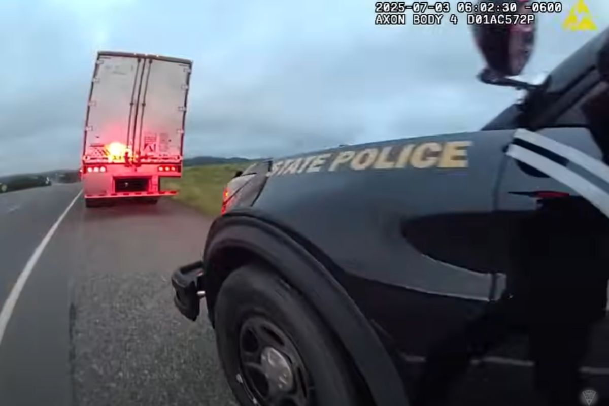 a July 3 traffic stop involving commercial truck driver Harjinder Singh, who was later involved in a fatal crash in Florida that killed three people. U.S. Department of Transportation Secretary Sean Duffy blamed New Mexico authorities during a press conference last week. (NMSP)