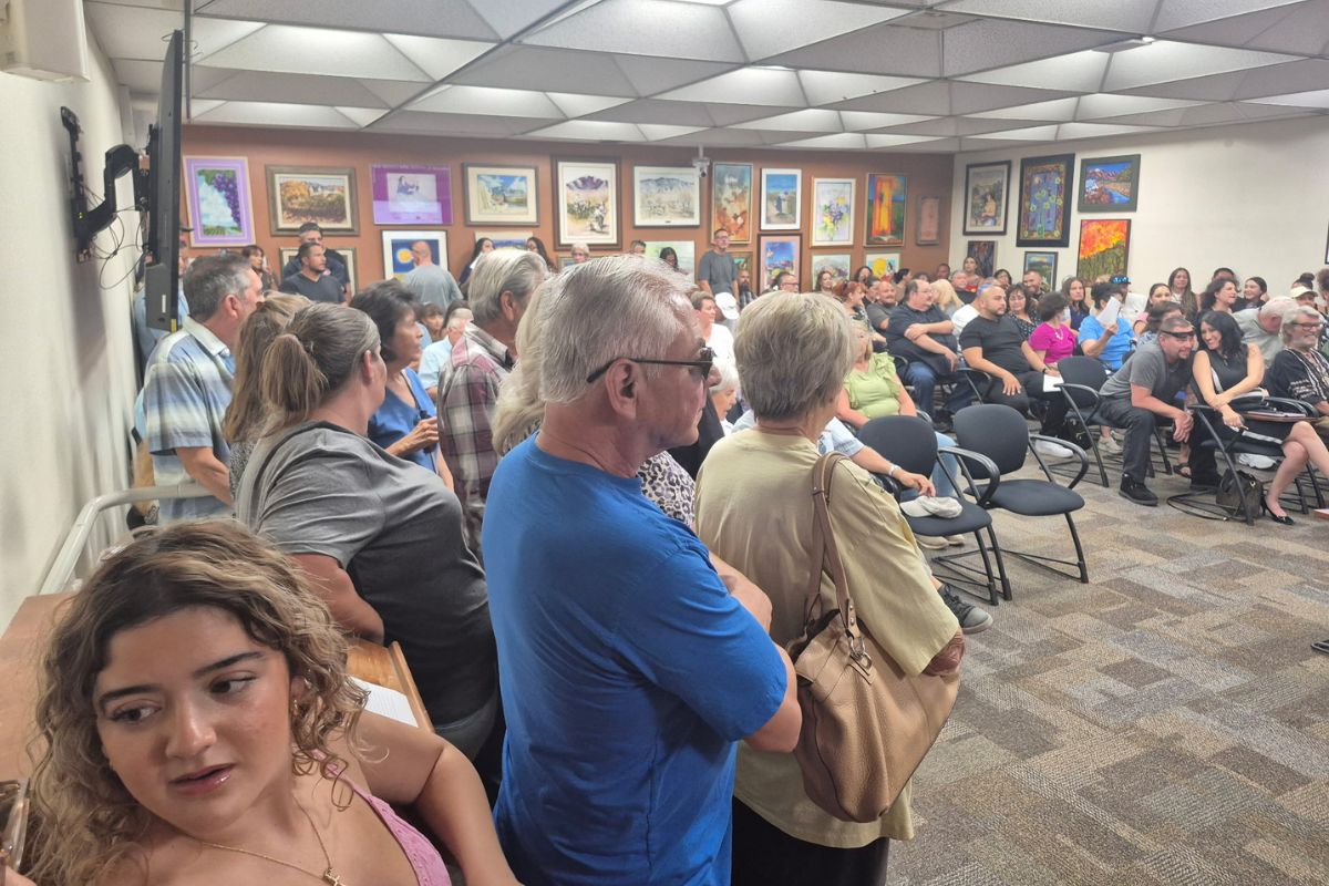 Bernalillo residents turned out in droves earlier this month to speak out against a proposed methadone clinic being built in town. (Courtesy photo)