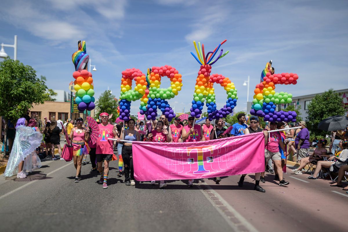 Pride Parade 2024 in Albuquerque along Nob Hill. Photo by Roberto E. Rosales/City Desk Abq