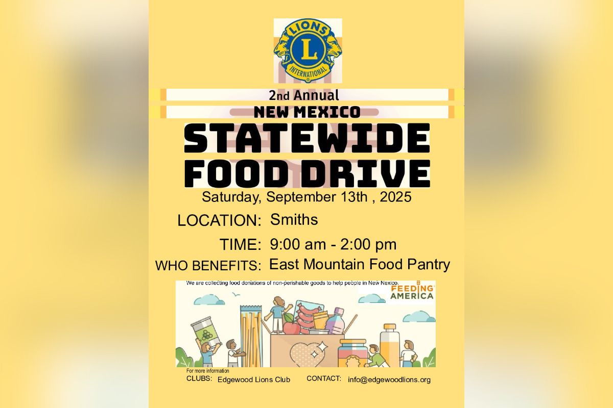 Gov. Michelle Lujan Grisham has proclaimed Saturday, Sept. 13, 2025, as the inaugural "New Mexico Lions Food Drive Day," establishing an annual statewide initiative to combat food insecurity across the state.
