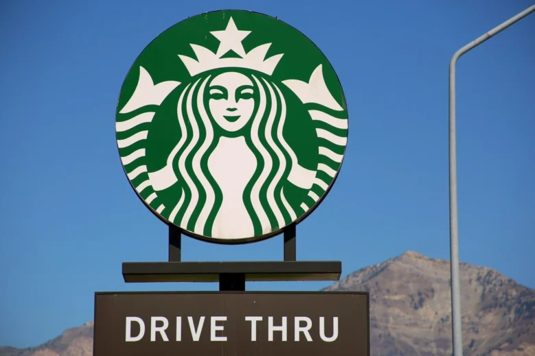 Starbucks coffee logo, location unknown