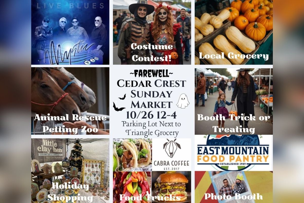 The Cedar Crest Sunday Market will host its final event of the year on Oct. 26, featuring Halloween-themed activities and a costume contest.