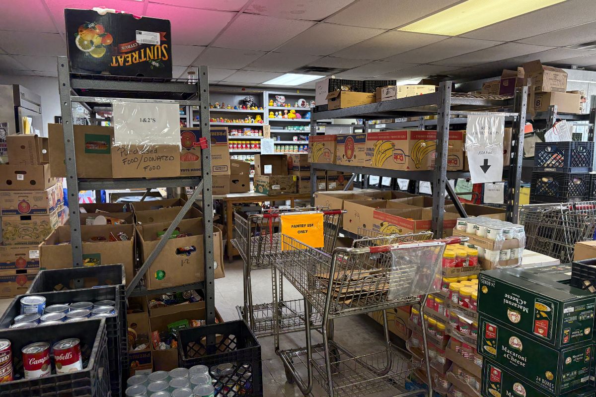 The Bethel Community Storehouse welcomed donations of hundreds of dollars and food items from the Torrance County Democratic Party on Tuesday, Nov. 18. 