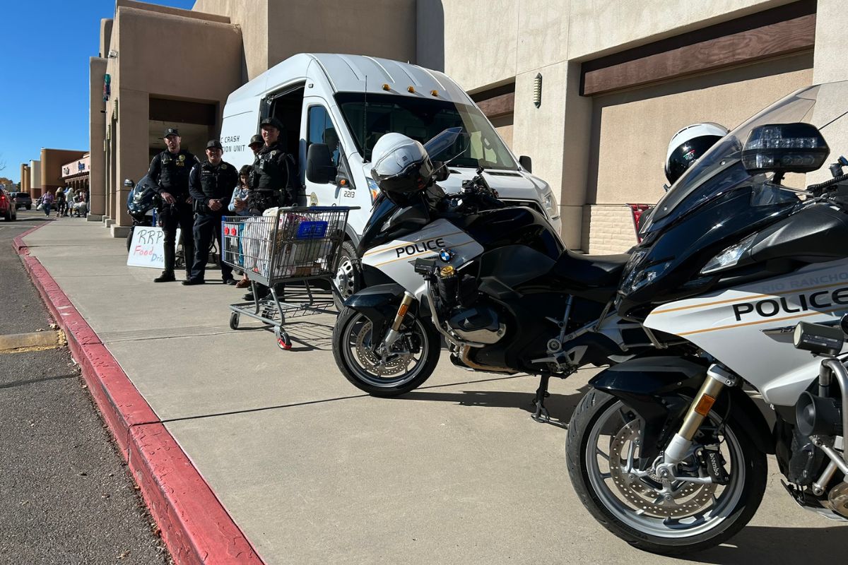 The Rio Rancho Police Department's 17th annual food drive Saturday collected more than 5,000 pounds of food for St. Felix Pantry and about 4,000 pounds for Storehouse West.