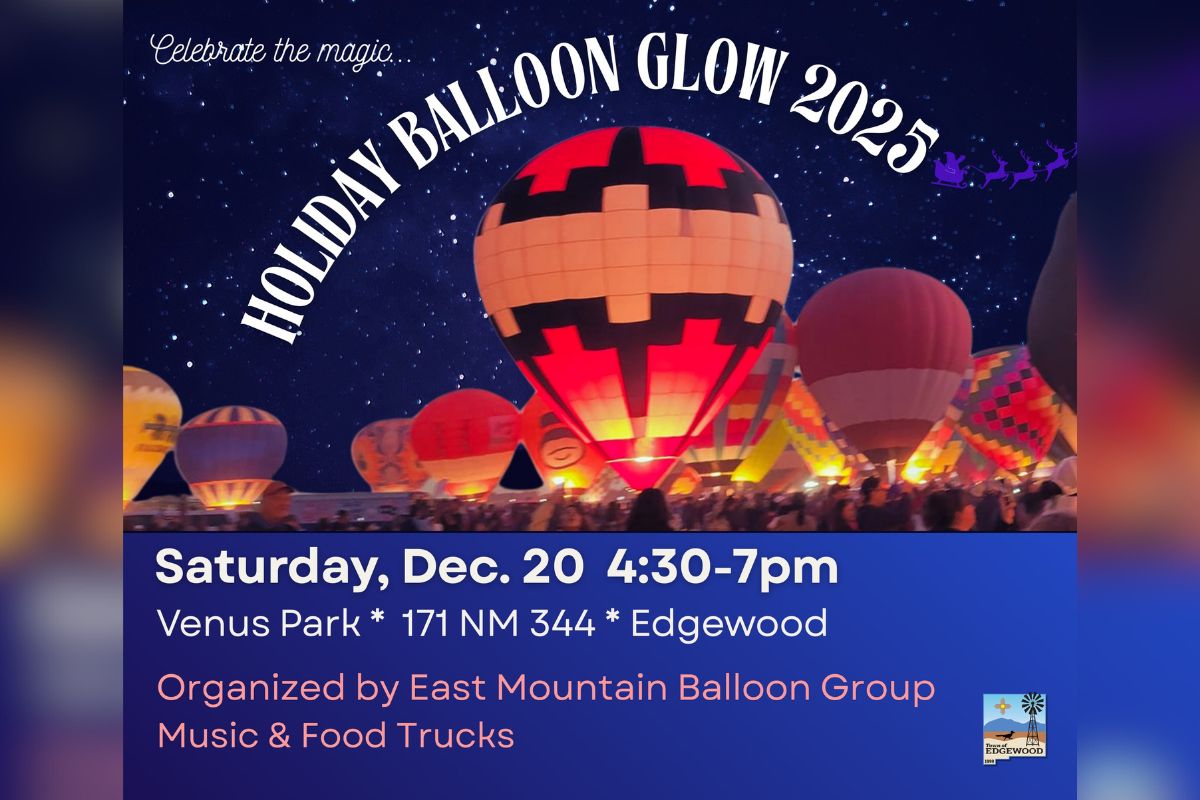 Edgewood will celebrate its first Holiday Balloon Glow on Saturday, offering residents a free opportunity to experience an illuminated hot air balloon display at Venus Park.