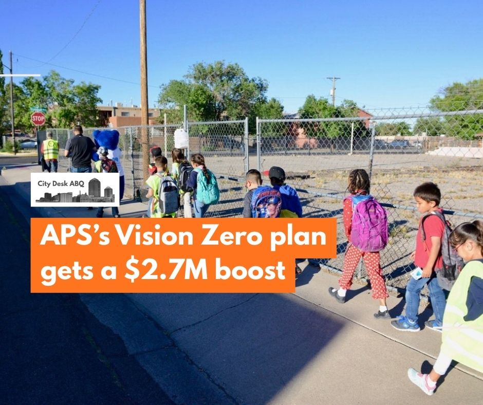 Albuquerque Public Schools has received a $2.7 million federal grant to expand safe walking routes and launch a new “Walking School Bus Program.”
