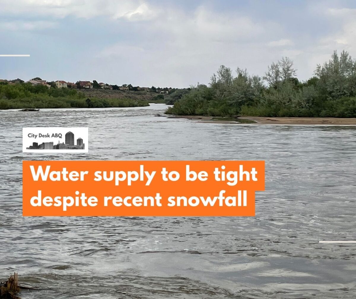Recent snowstorms have improved the area’s water availability outlook, Anne Marken told the Middle Rio Grande Conservancy District Board of Directors Monday. However, she said, the water supply in the basins that serve the district is still expected to be about half of the historical median. (Roberto. E. Rosales)