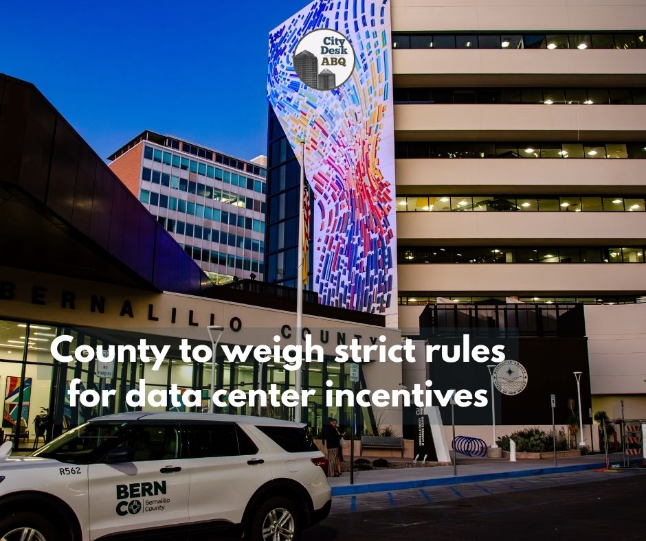 Bernalillo County commissioners are set to revisit a high-stakes resolution aimed at tightening oversight of large data center and AI infrastructure projects when they meet Tuesday in Albuquerque. 
