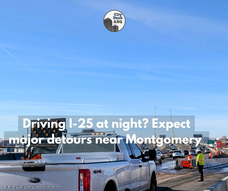 Overnight closures are coming to a busy stretch of Interstate 25 and Montgomery Boulevard as crews move forward on a bridge-widening project in Albuquerque.