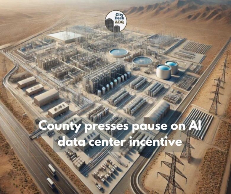 BorderPlex Digital Assets included this rendering of Project Jupiter in a presentation to a legislative committee in New Mexico in July. (BorderPlex Digital Assets)