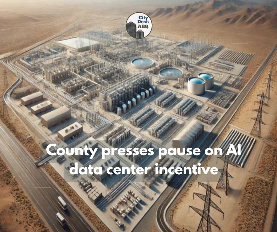 BorderPlex Digital Assets included this rendering of Project Jupiter in a presentation to a legislative committee in New Mexico in July. (BorderPlex Digital Assets)