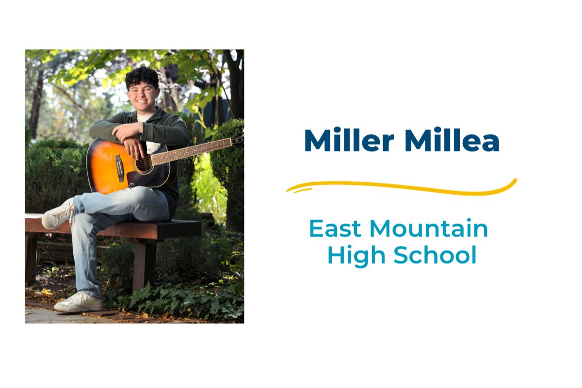 Miller Millea, a student at East Mountain High School, received the award for grades 7-12 as part of the organization's 2025 Excellence Awards, which recognize leadership and advocacy within the state's charter school community.