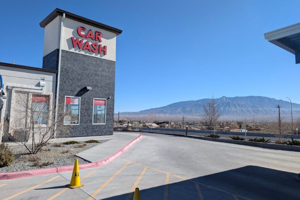 The Champion Car Wash on 528 is one of many in Rio Rancho. (Kevin Hendricks)