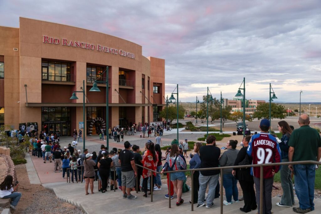 Fans lined up outside of the Rio Rancho Events Center in November when the team announced it would be known as the New Mexico Goatheads. (Courtesy photo)