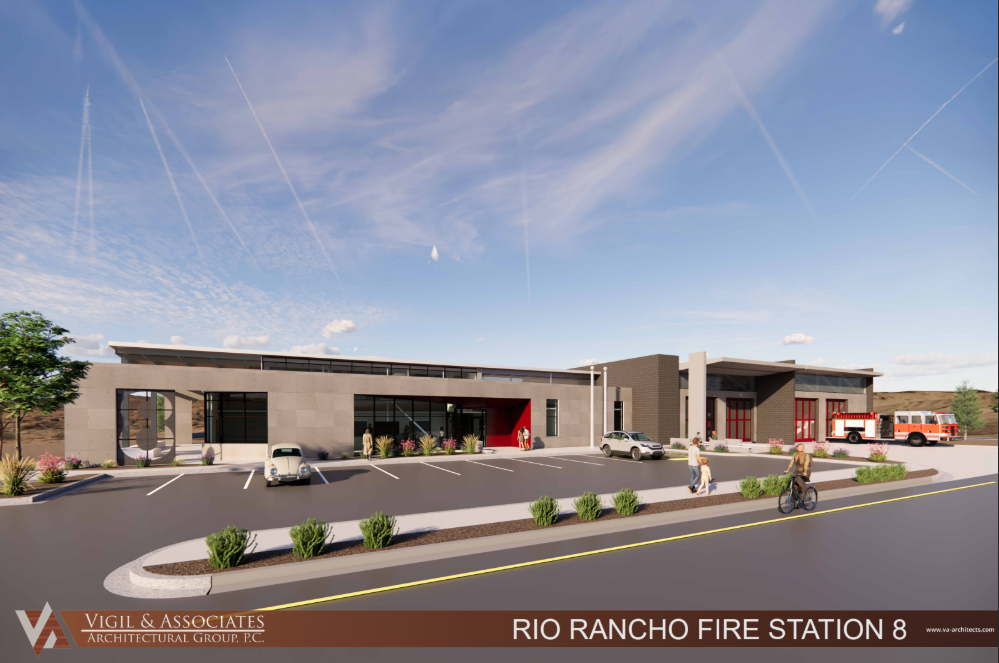 This rendering shows Fire Station 8, which is expected to break ground in May. (Courtesy photo)