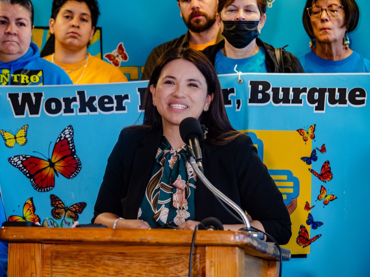 Sen. Cindy Nava once spent her days in the Roundhouse hallways as an undocumented student volunteer, watching lawmakers she couldn't vote for decide her future. Now she'll be the one counting their votes. New Mexico Senate Democrats elected Nava, a Democrat from Bernalillo, as Senate Majority Whip on Oct. 4, the caucus announced. (Jesse Jones)