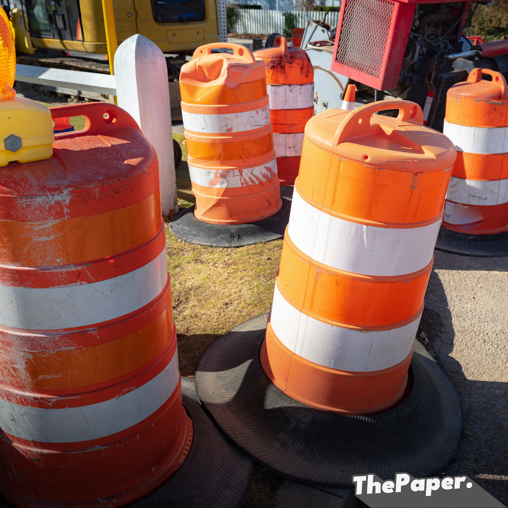 orange barrels
