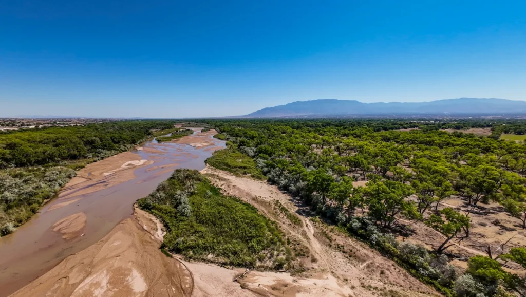 Albuquerque stopped drawing water from the Rio Grande on April 24 and processed its last surface water three days later — leaving the city running entirely on groundwater reserves months before summer heat peaks, a Water Authority spokesperson confirmed Wednesday.
(Roberto E. Rosales)