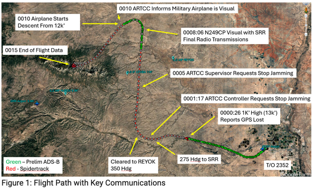 Map shows the final flight path of the medical plane that crashed in the Capitan Mountains, based on an NTSB preliminary report.(National Transportation Safety Board)